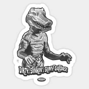 Alligator Person Sticker